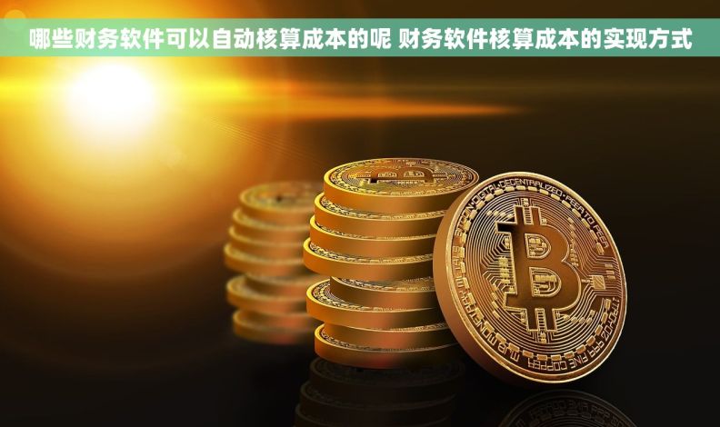 哪些财务软件可以自动核算成本的呢 财务软件核算成本的实现方式