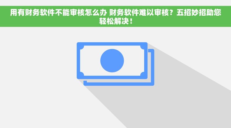 用有财务软件不能审核怎么办 财务软件难以审核？五招妙招助您轻松解决！